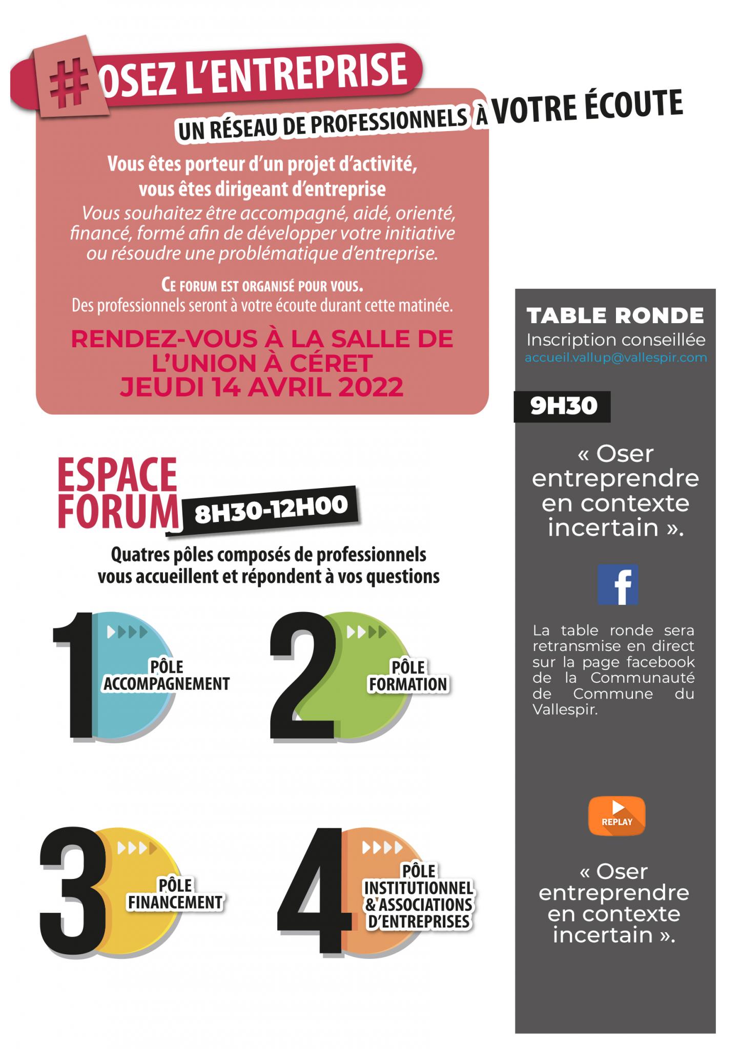 FLYER OSEZ L’ENTREPRISE 2022 VERSO copie